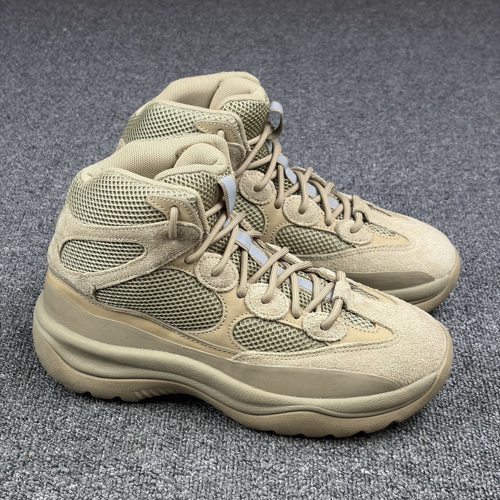 Adidas Yeezy Desert Boot Rock EG6462 Men's 9 Beige Tactical High Top Sneakers